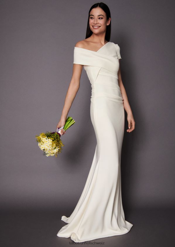 8NNJJV380 Kleidung Elfenbeinweiß Frauen Talbot Runhof Hochzeitskleid Bozza1