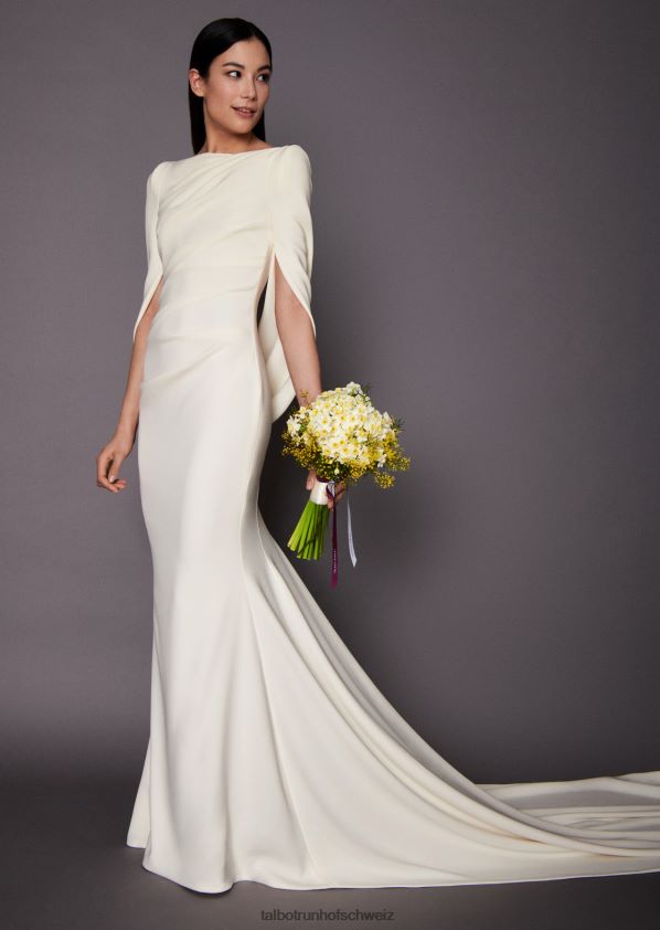 8NNJJV386 Kleidung Elfenbeinweiß Frauen Talbot Runhof Hochzeitskleid konica32