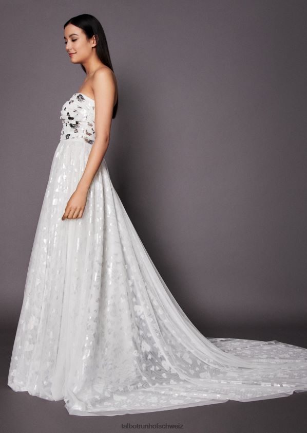 8NNJJV394 Kleidung Weiß Frauen Talbot Runhof Hochzeitskleid Comira2