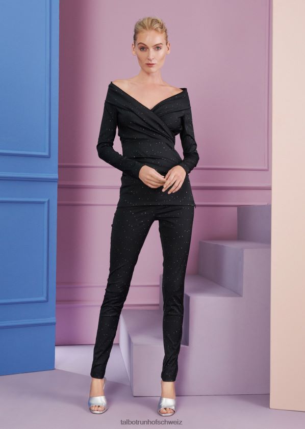 8NNJJV327 Kleidung Schwarz Frauen Talbot Runhof Hose Filipa6