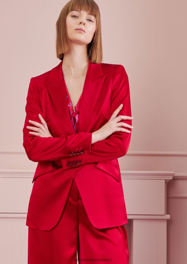 8NNJJV352 Kleidung Scharlachrot Frauen Talbot Runhof Jacke Burch1