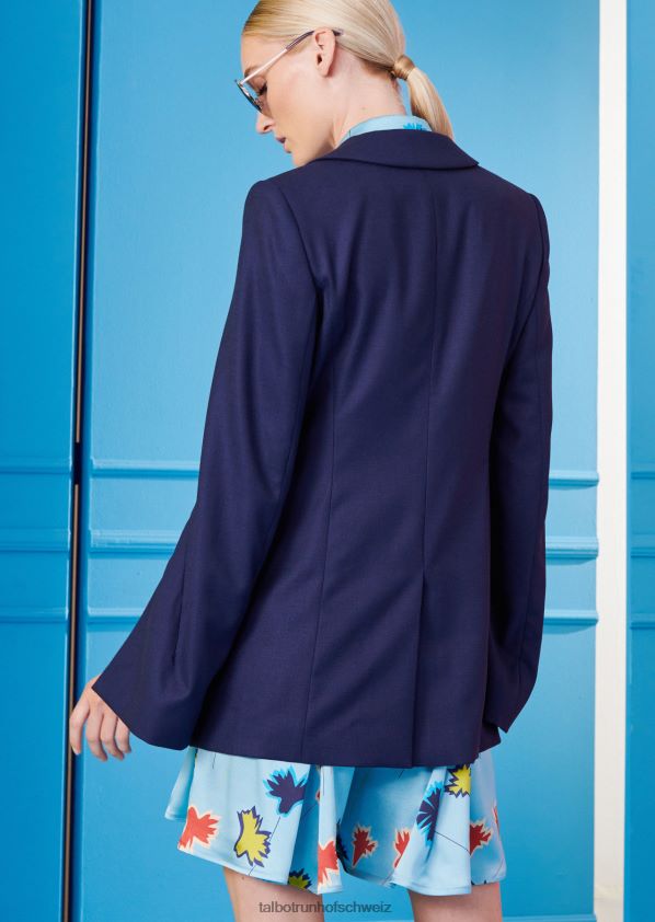 8NNJJV353 Kleidung Mitternachtsblau Frauen Talbot Runhof Jacke Puls2