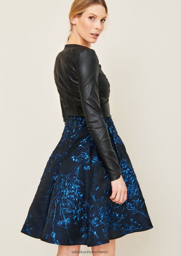 8NNJJV372 Kleidung Schwarz Frauen Talbot Runhof Lederjacke cubique1