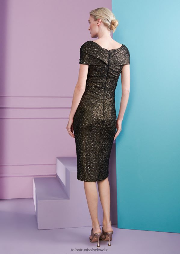 8NNJJV150 Kleidung Bronze Frauen Talbot Runhof Cocktailkleid Donavan6