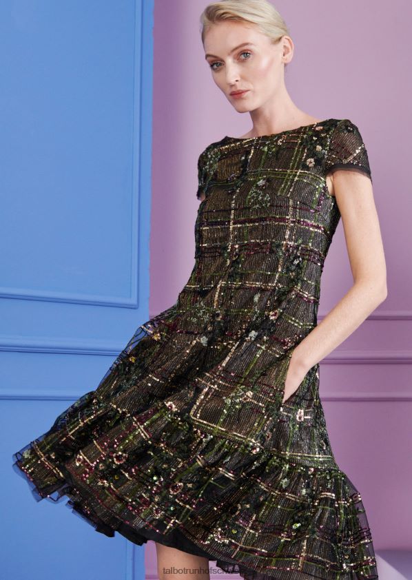 8NNJJV151 Kleidung jägergrün Frauen Talbot Runhof Cocktailkleid Fontelina9