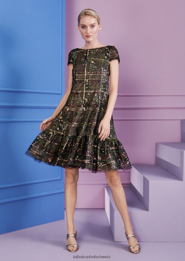 8NNJJV151 Kleidung jägergrün Frauen Talbot Runhof Cocktailkleid Fontelina9