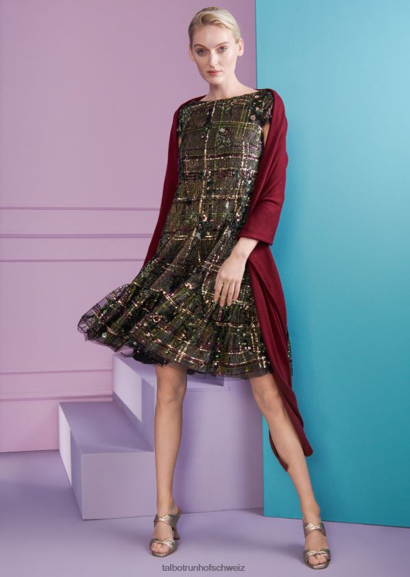 8NNJJV151 Kleidung jägergrün Frauen Talbot Runhof Cocktailkleid Fontelina9