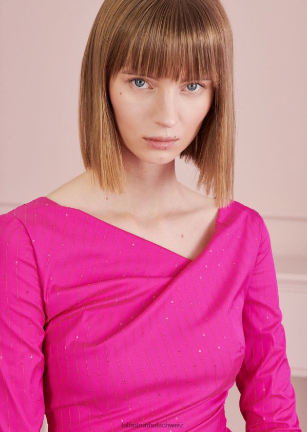 8NNJJV155 Kleidung Fuchsie Frauen Talbot Runhof Cocktailkleid roya20