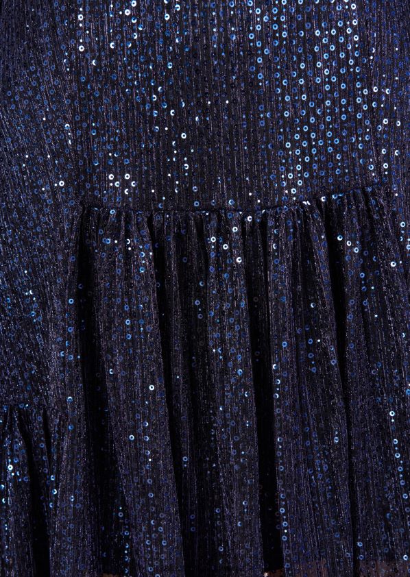 8NNJJV163 Kleidung majestätisches Blau Frauen Talbot Runhof Cocktailkleid folkloristisch5