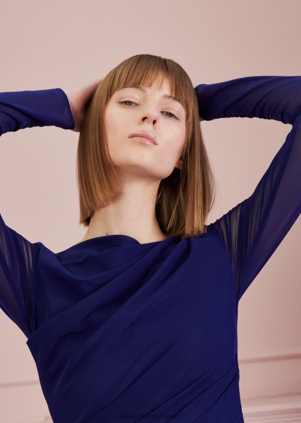 8NNJJV165 Kleidung Kobaltblau Frauen Talbot Runhof Cocktailkleid goji2