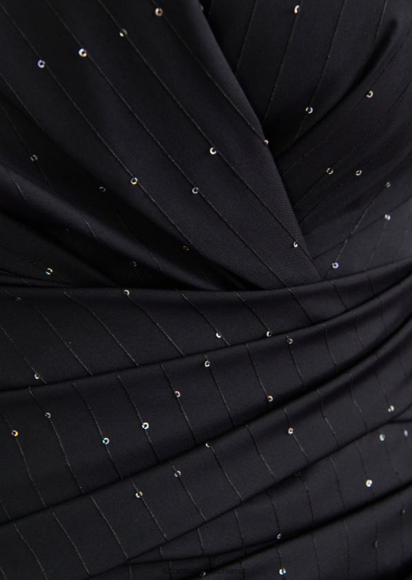 8NNJJV167 Kleidung Schwarz Frauen Talbot Runhof Cocktailkleid Bonka2