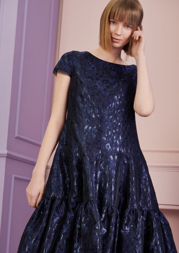 8NNJJV171 Kleidung königliches Marineblau Frauen Talbot Runhof Cocktailkleid Fontelina11