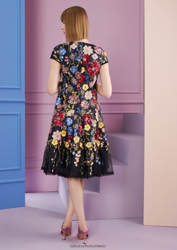 8NNJJV173 Kleidung Schwarz Frauen Talbot Runhof Cocktailkleid Fontelina9