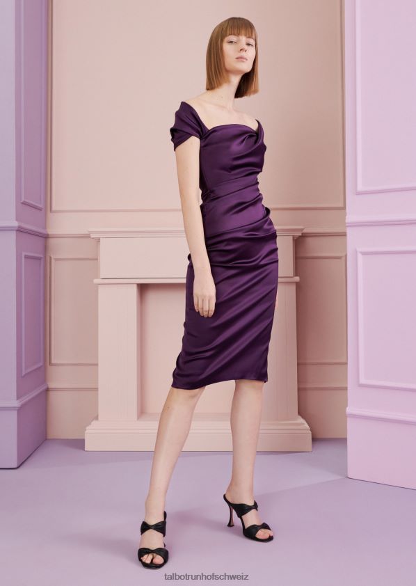 8NNJJV175 Kleidung Weinrot Frauen Talbot Runhof Cocktailkleid Donavan5