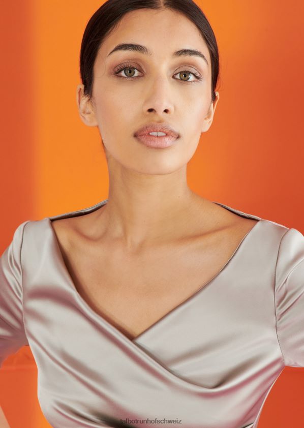 8NNJJV200 Kleidung Greige Frauen Talbot Runhof Cocktailkleid Komoe3