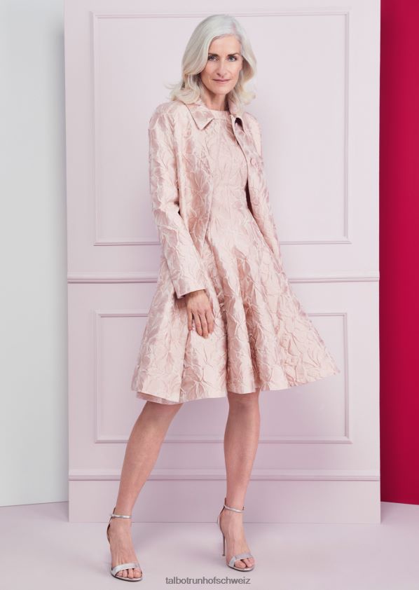8NNJJV201 Kleidung Marmorrose Frauen Talbot Runhof Cocktailkleid Korbut22