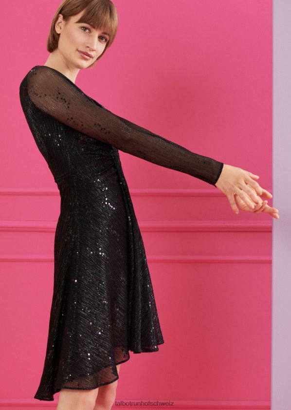 8NNJJV211 Kleidung Schwarz Frauen Talbot Runhof Cocktailkleid Golambini6