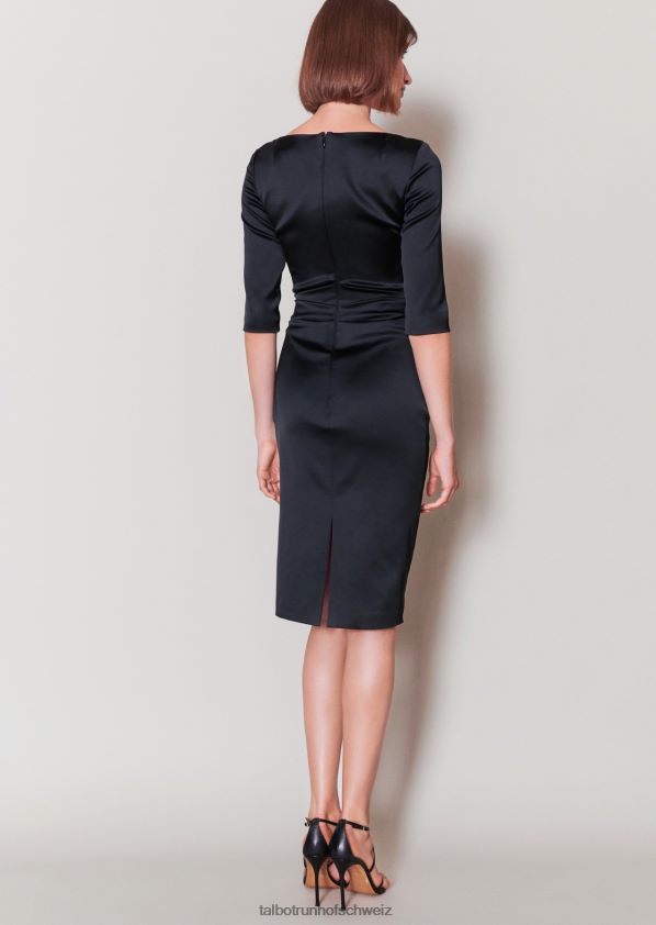 8NNJJV242 Kleidung Schwarz Frauen Talbot Runhof Cocktailkleid Komoe3