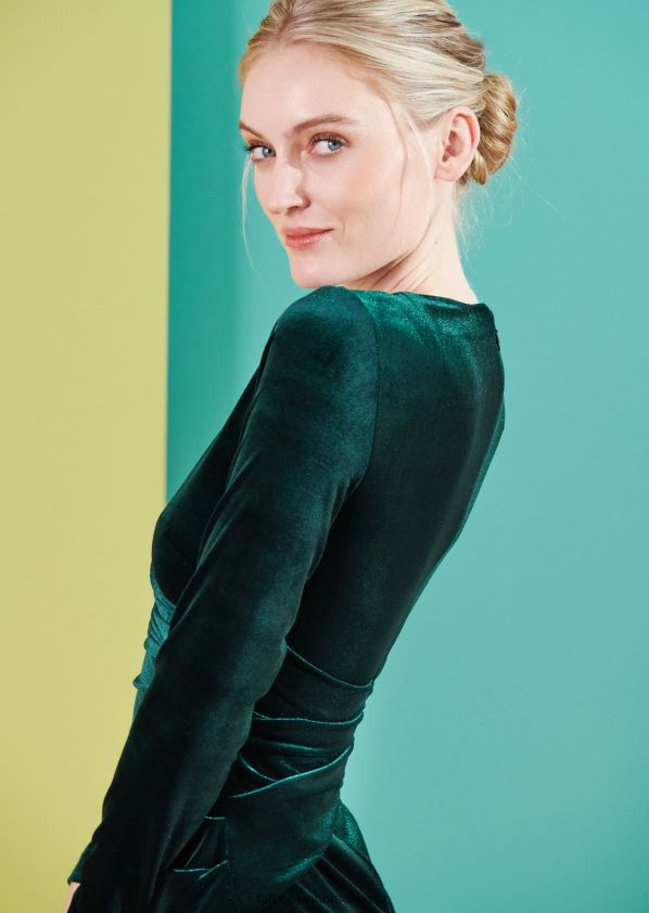 8NNJJV245 Kleidung jägergrün Frauen Talbot Runhof Cocktailkleid Gomyway1