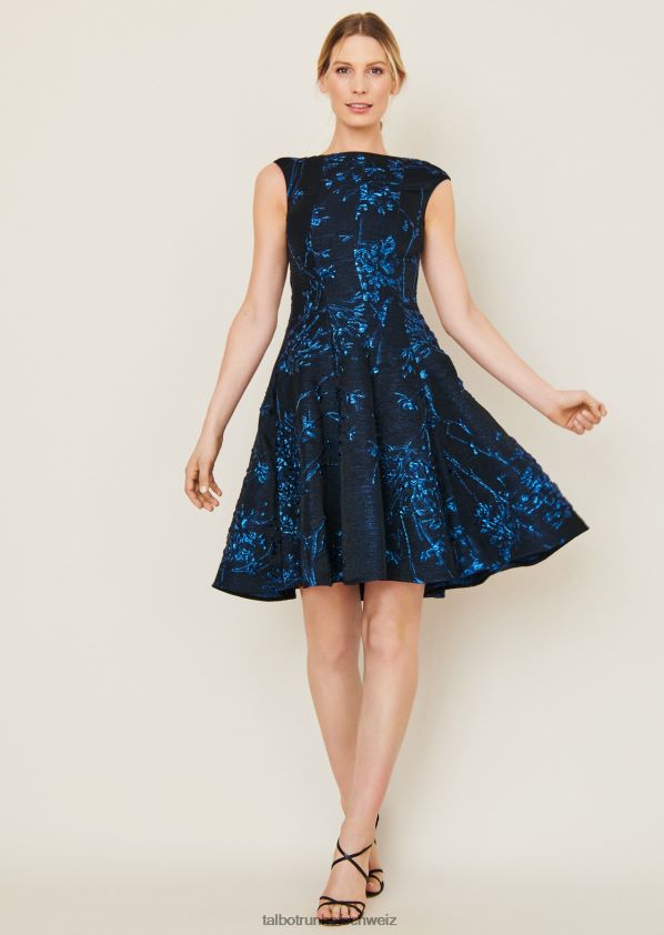 8NNJJV248 Kleidung Enzianblau Frauen Talbot Runhof Cocktailkleid Korbut10