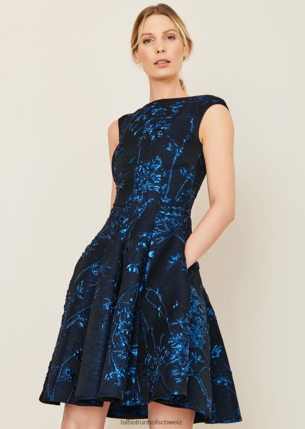 8NNJJV248 Kleidung Enzianblau Frauen Talbot Runhof Cocktailkleid Korbut10