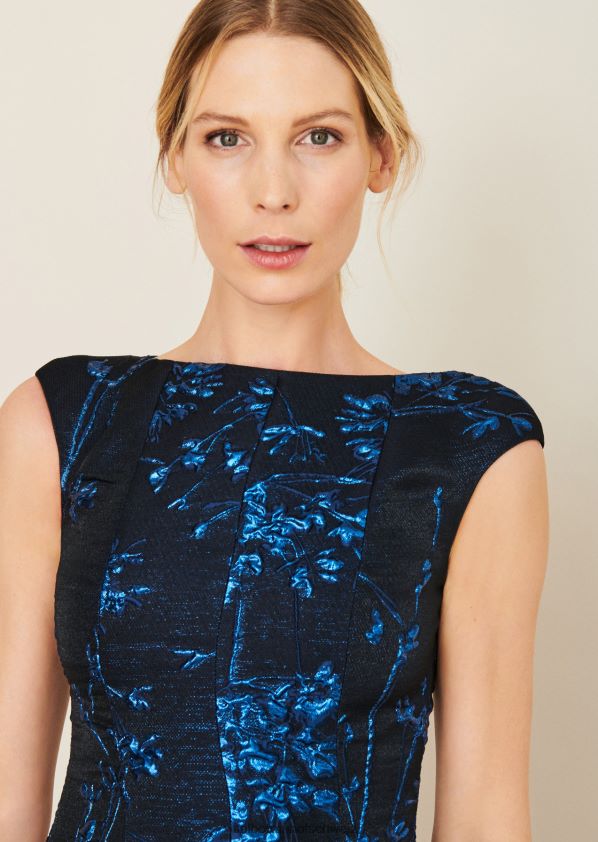 8NNJJV248 Kleidung Enzianblau Frauen Talbot Runhof Cocktailkleid Korbut10