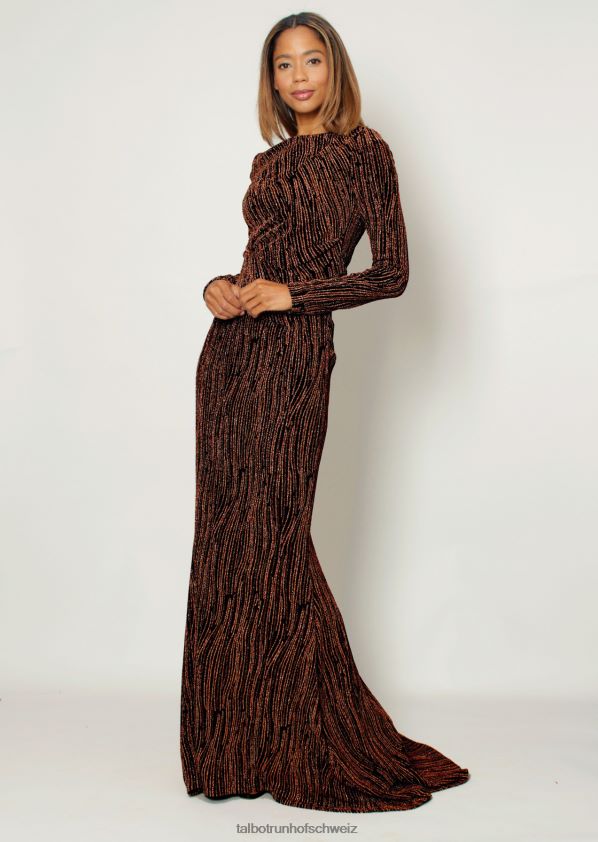 8NNJJV104 Kleidung Kupfer Frauen Talbot Runhof Abendkleid Goonie1