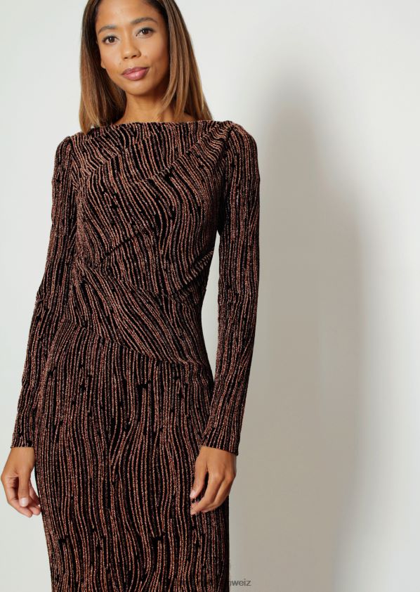 8NNJJV104 Kleidung Kupfer Frauen Talbot Runhof Abendkleid Goonie1