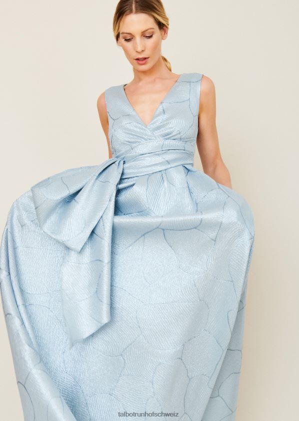 8NNJJV107 Kleidung Azurblau Frauen Talbot Runhof Abendkleid boo6