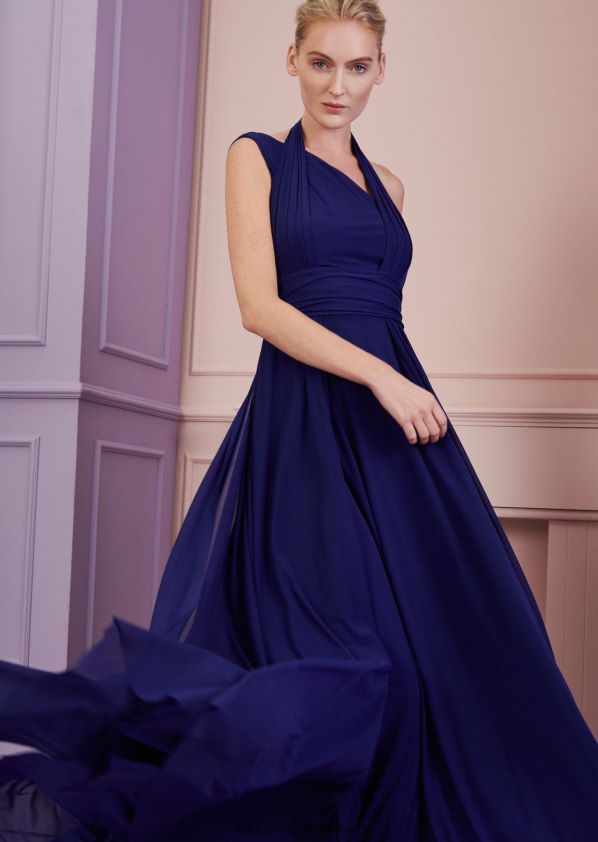 8NNJJV15 Kleidung Kobaltblau Frauen Talbot Runhof Abendkleid googly3