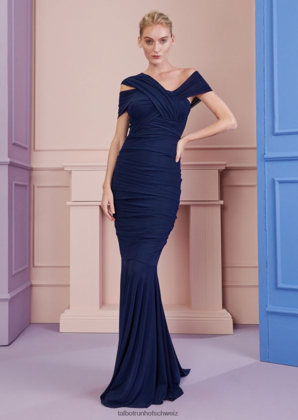 8NNJJV19 Kleidung Mitternachtsblau Frauen Talbot Runhof Abendkleid hoy2