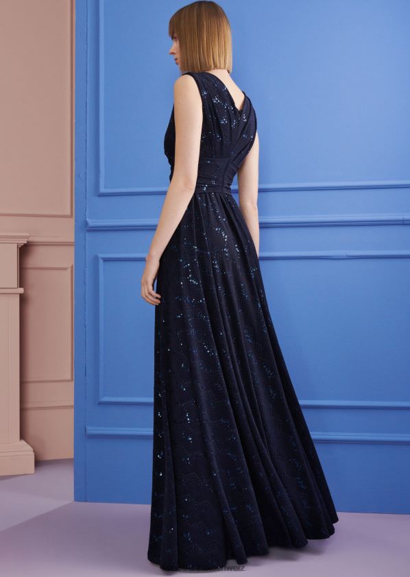 8NNJJV22 Kleidung Armadablau Frauen Talbot Runhof Abendkleid colson3