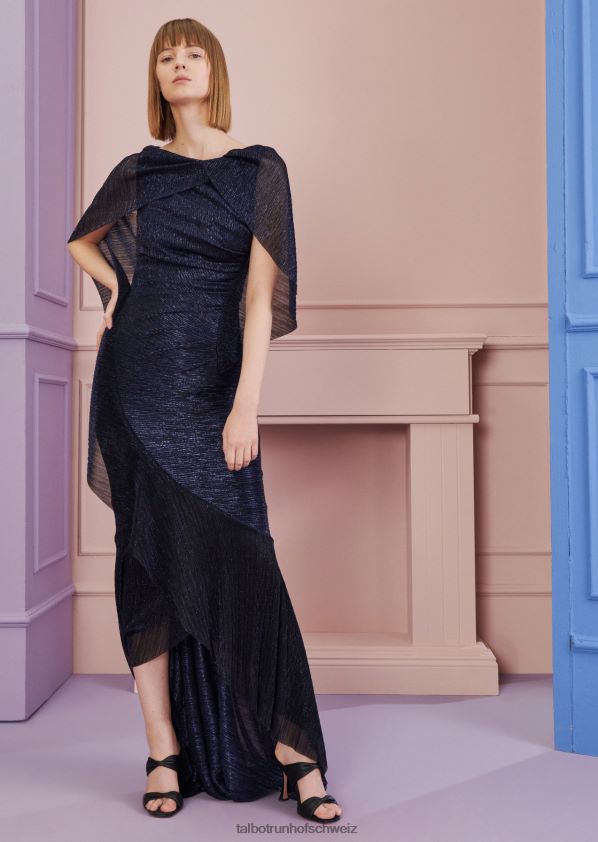 8NNJJV24 Kleidung nautisches Blau Frauen Talbot Runhof Abendkleid kong1