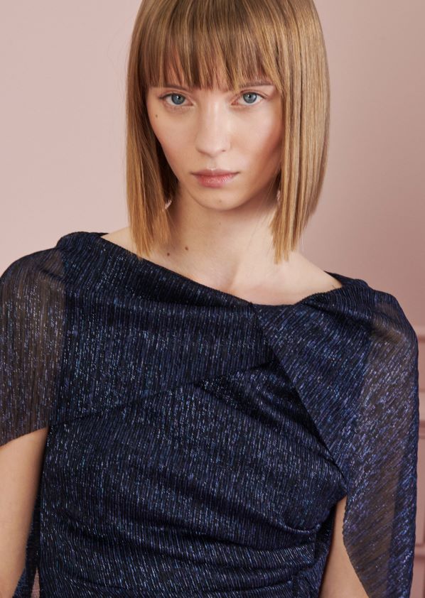 8NNJJV24 Kleidung nautisches Blau Frauen Talbot Runhof Abendkleid kong1