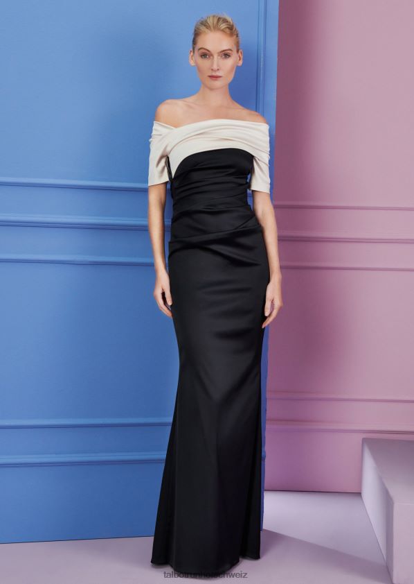 8NNJJV25 Kleidung Alabaster/Schwarz Frauen Talbot Runhof Abendkleid hobbes2