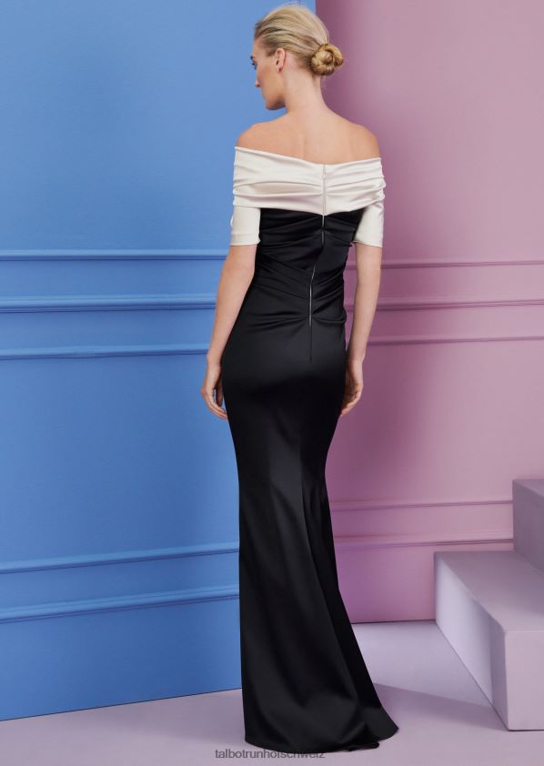 8NNJJV25 Kleidung Alabaster/Schwarz Frauen Talbot Runhof Abendkleid hobbes2