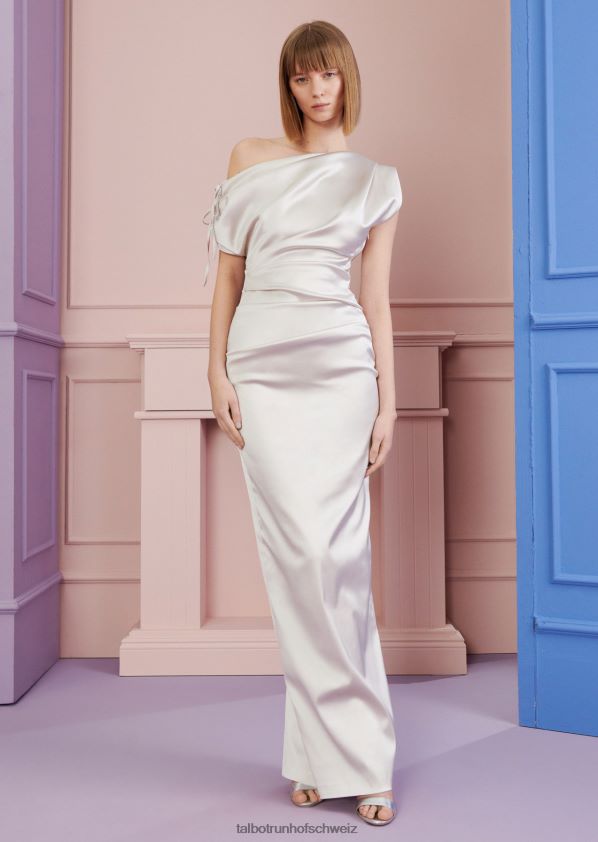 8NNJJV26 Kleidung Alabasterweiß Frauen Talbot Runhof Abendkleid kokao1