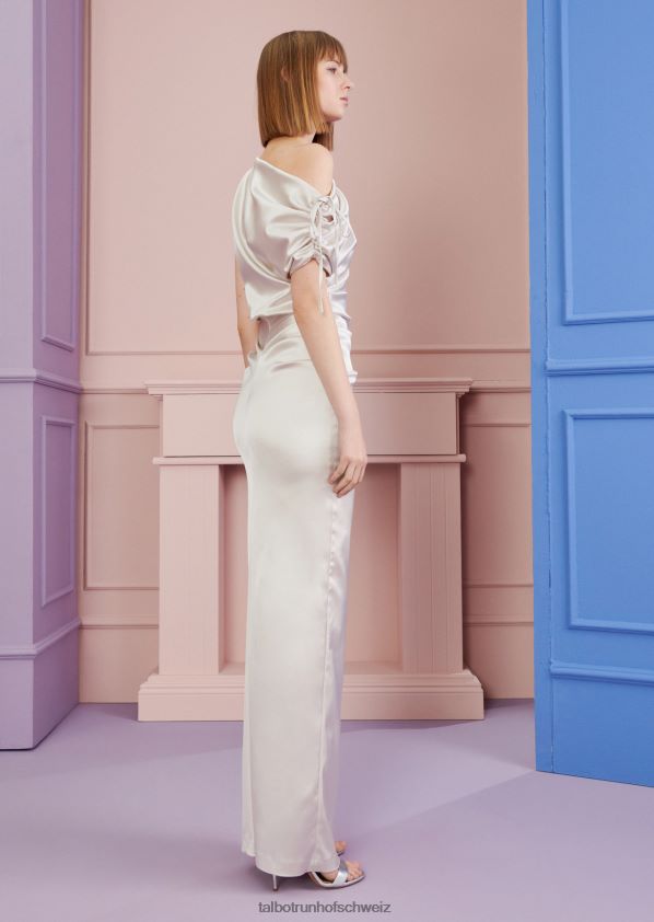 8NNJJV26 Kleidung Alabasterweiß Frauen Talbot Runhof Abendkleid kokao1