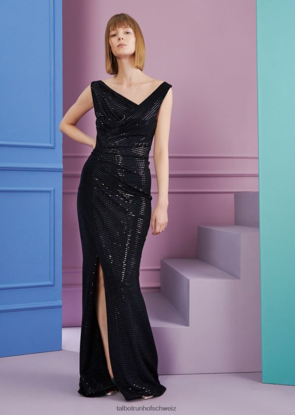 8NNJJV2 Kleidung Schwarz Frauen Talbot Runhof Abendkleid honor5