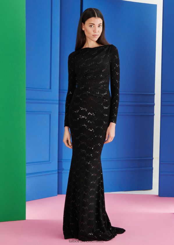 8NNJJV32 Kleidung Schwarz Frauen Talbot Runhof Abendkleid Tolga12