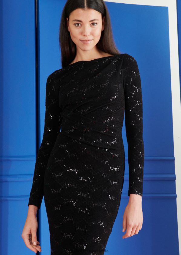 8NNJJV32 Kleidung Schwarz Frauen Talbot Runhof Abendkleid Tolga12