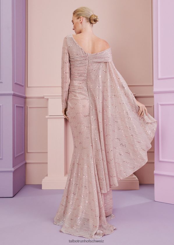8NNJJV33 Kleidung erröten rosa Frauen Talbot Runhof Abendkleid goldfield2