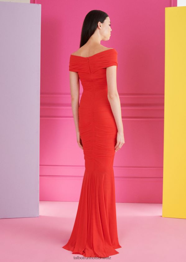 8NNJJV37 Kleidung Tigerlilie rot Frauen Talbot Runhof Abendkleid Goudie3