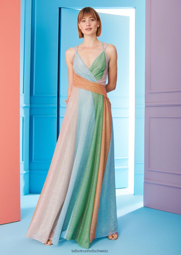 8NNJJV39 Kleidung Mischfarbe Türkis Frauen Talbot Runhof Abendkleid Solberg8