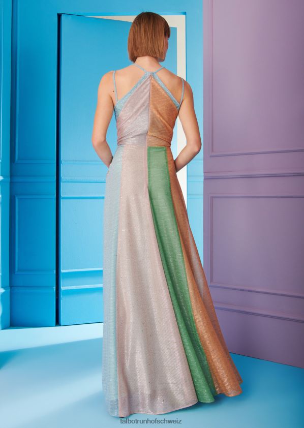 8NNJJV39 Kleidung Mischfarbe Türkis Frauen Talbot Runhof Abendkleid Solberg8