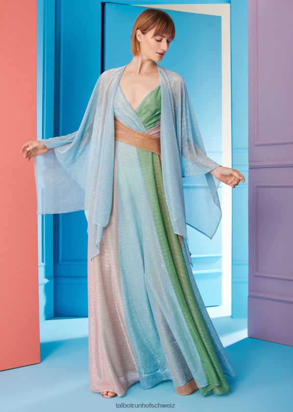 8NNJJV39 Kleidung Mischfarbe Türkis Frauen Talbot Runhof Abendkleid Solberg8