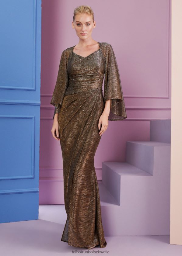 8NNJJV3 Kleidung Gold Frauen Talbot Runhof Abendkleid korana1