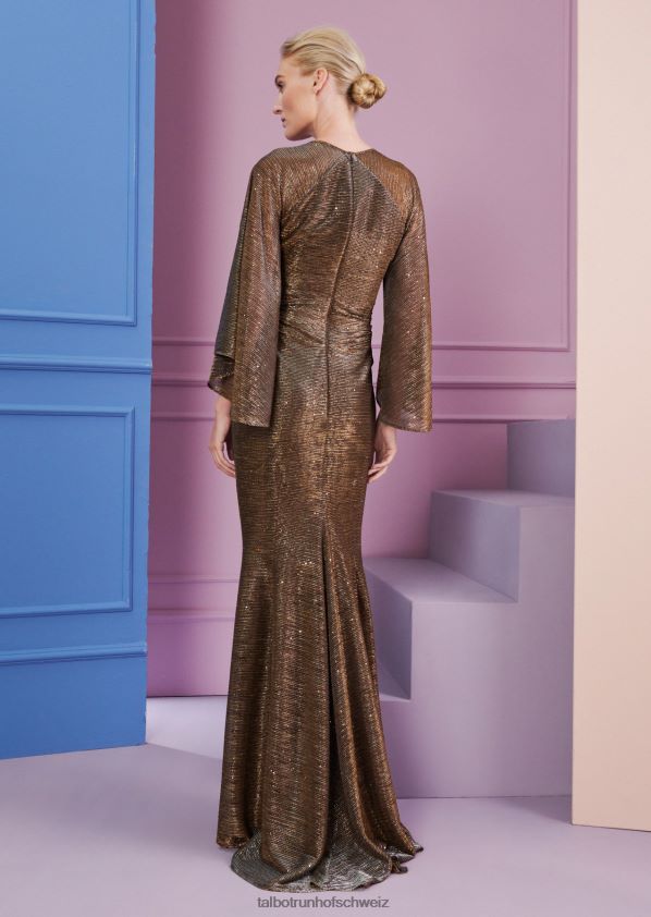 8NNJJV3 Kleidung Gold Frauen Talbot Runhof Abendkleid korana1