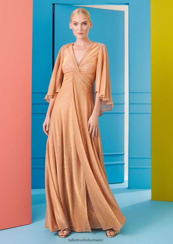 8NNJJV43 Kleidung Pfirsich Frauen Talbot Runhof Abendkleid horras1