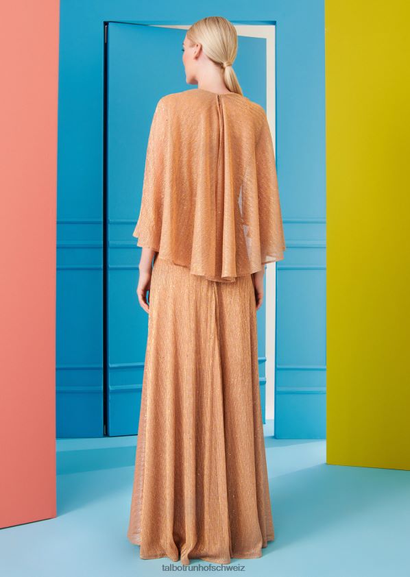 8NNJJV43 Kleidung Pfirsich Frauen Talbot Runhof Abendkleid horras1